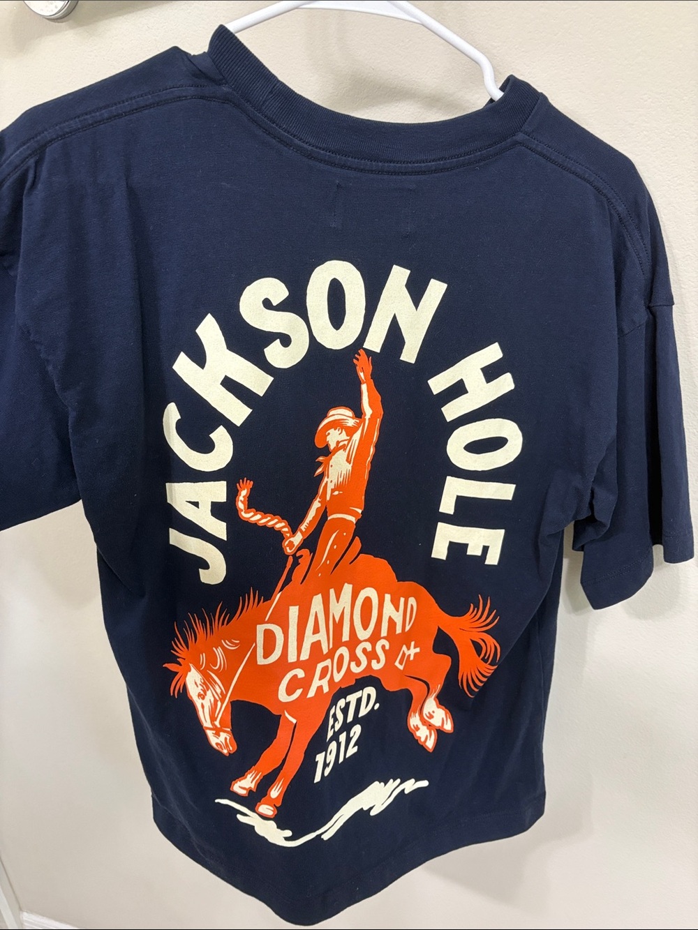 Diamond cross ranch Navy Tee - Picture 2 of 3